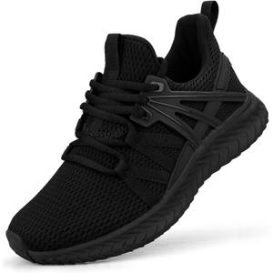 Abboos Womens Slip On Sneakers Women Walking Tennis Shoes Lightweight Casual Sneakers for Gym Travel Work (9, Black)