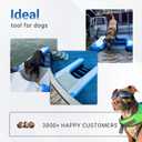 Inflatable Water Ramp for Dogs 60" L x 40" W - Durable, Puncture-Resistant Surface Ensures Safe and Easy Access to Water for Dogs Up to 230 Pounds, Perfect for Pools, Lakes, and Beaches
