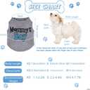 6 x Sadnyy 6 Pack Winter Dog Shirt Boy Pet Clothes Doggy Tee Tank Top Kitten Shirts with Letters for  Dogs Cats Soft Cozy Chihuahua Vest Apparel for Dog Cat Puppy(Small)