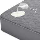 Waterproof Mattress Protector King Size, Soft Breathable Mattress Pad with Deep Pocket 8"-21", Noiseless 3D Air Fabric Cooling Mattress Cover for Bed, Machine Washable, Grey