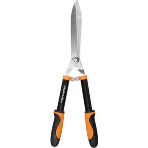 Fiskars 23-Inch Power-Lever Hedge Shears, Self-Sharpening Precision-Ground Steel Blades, For Trimming/Shaping Hedges and Shrubs in Your Garden, Lawn and Yard Tools, Black/Orange