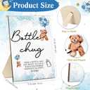Roowest Bottle Chug Baby Shower Game Favors 12 Pcs Baby Shower Bottles Favor with 1 Wooden Sign for Gender Reveal Party Supplies Gifts (Bear)