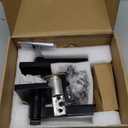 SNBTLA Matte Black Entry Door Handle Set  Modern Rectangular Lever with Single Cylinder Deadbolt, Reversible for Right & Left Handed Doors, Heavy Duty Front Door Lock for Home Office Security