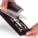 Swingline 3 Hole Punch, 10 Sheet Capacity Three Hole Puncher 3 Ring, Adjustable 2-3 Hole Paper Punch, Precision Pro, Black & Silver (74037)