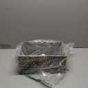 Rectangular Water Hyacinth Storage Baskets, Wicker Storage Baskets for Shelves, Square Shallow Basket, Woven Drawer Basket With Handle, 13 L x 10.6 W x 4.5 H