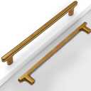 10 Pack 7-1/2''(192mm) Antique Brass Cabinet Pulls Kitchen Vintage Cabinet Handles Aged Brass Drawer Pulls Dresser Hardware for Bathroom Cupboard CK0084 (7.5"/192MM Hole Center)