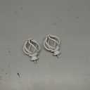 KAMANINA Replacement Finials for 1 or 7/8 Inch Curtain rods, Twisted Cage, M6 Screw Rod Ends, Ivory White, 2pcs