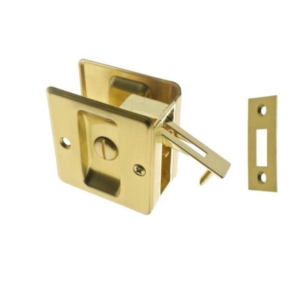 IDH Brass 25411-004: 2-3/4" Pocket Privacy Door Pull - Satin Brass