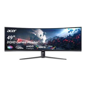 Acer Nitro 49 Gaming Monitor | UltraWide DQHD 5120 x 1440 | 1000R 32:9 Curved | AMD FreeSync | Up to 120Hz Refresh Rate | 3ms (G to G) | 1 x Display Port 1.4 & 2 x HDMI 2.0 Ports | EI491CUR J0biiphx