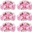 Inweder Pink Flowers Balls for Centerpieces: 6 PCS 15.7" Diam Flower Centerpieces for Tables in Wedding Reception Decorations Arrangement for Party Celebration Planners