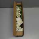 ATFL 6 Pack Ivory Orchid Artificial Flowers Real Touch, 23'' Artificial Fake Faux Silk Orchid Stem Bouquets for Wedding Party Home Garden Decor,Orquideas Artificiales para Decora (6, Ivory)