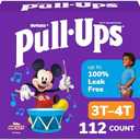 Pull-Ups Boys' Potty Training Pants, Size 3T-4T Training Underwear (32-40 lbs), 112 Count (4 Packs of 28)