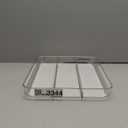 madesmart Utensil Tray - Large | Light Grey | Clear Soft Grip Collection | 3-compartment | Soft-grip Lining | Non-slip Feet | BPA-free