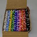 Candle Charisma 100 Multi-Colored Spell Candles - 4" Unscented Paraffin Chime Candles, Smokeless & Dripless, Colored Candles, Long Burn Time 0.43" Thick Taper Candles for Rituals, Witchcraft & Parties