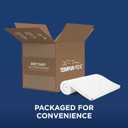 TEMPUR-Adapt 3" Memory Foam Mattress Topper, Twin, White