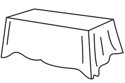 Monday Moose Table Decor 6 x 8 seats, White