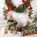 4 Pcs Witch Bells Protection for Door, Hangers Wind Chimes, Door Bell Hanger Christmas Bells for Boho Home Room Decor