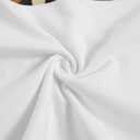 SOLY HUX Women's Vintage T-Shirt Short Sleeve Leopard Graphic Tees Crew Neck Streetwear Shirts (White, M)