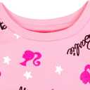 Barbie Girls' Crewneck Sweatshirt Toddler to Big Kid (Pink)