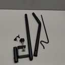 Kingsyard Heavy Duty Deck Hook, 27"39" Adjustable Metal Deck Railing Hooks for Hanging Bird Feeders, Planters, Suet Baskets, Lanterns, Wind Chimes, Clamp Mounted