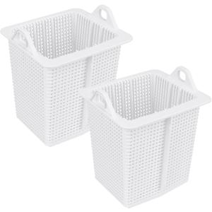 SPX1600M Pool Strainer Basket fit Super Pump, 4X Reinforced w/Handle | Reinforced heavy-duty PP, 2 Pack pool pump basket, Fits Hayward Super Pump SP1600X series SP1615, SP1621, SP1630, etc