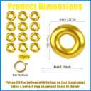 12pcs Gold Ring Birthday Party Balloons, 28in/71cm Large Foil Gold Ring Balloons for Birthday Baby Shower Cartoon Theme Party Carnival Room Decor Supplies