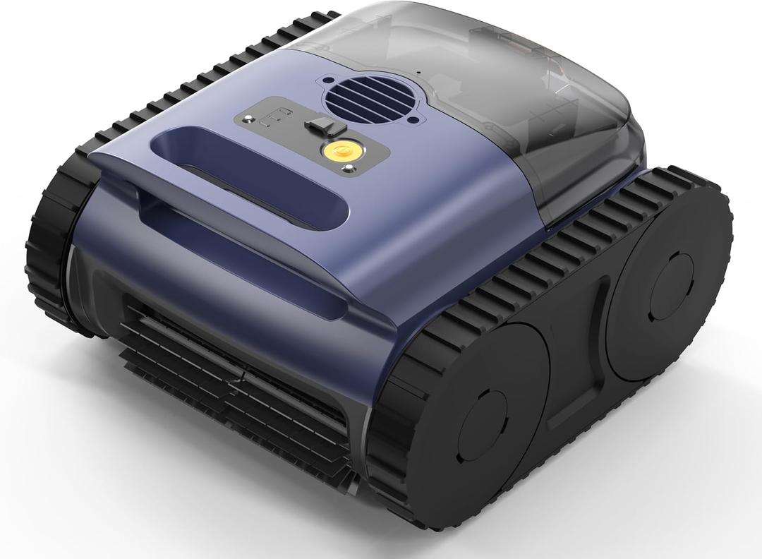 (2026 Upgrade) SAT 25 Cordless Robotic Pool Vacuum, AI Sonar Navigation, 180 Mins Runtime, Wall Climbing Auto Cleaner for Inground Pools - Not Fit for Pools with Sharp Steps or Raised Floor Drains