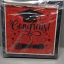 Gejoy 2025 Red and Black Graduation Decorations Prom Boxs Decorations 2025 Graduation Balloon Boxes with Letters Grad Cap for Grad Party School Home College