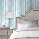 1 x RoomMates RMK9061WP Light Blue Watercolor Stripe Peel and Stick Wallpaper 20.5 in x 16.5 feet