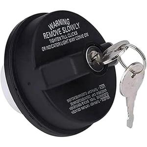 1 PC Fuel Tank Cap with Lock and Key, 10504 31780 77300-47020 Locking Cap, ABS Plastic Anti-theft Fuel Tank Cap, Universal for Most Cars (Black)