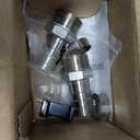 Stainless Steel 304 Hose Barb Fitting, 1-1/4" Barbed x 1-1/4" NPT Male Straight Adapter Connector with 2 Hose Clamps, Pack of 2