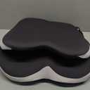 Seat Cushion Premium Ergonomic Memory Foam Car & Office Chair Seat Cushion - Orthopedic Lumbar Support for Back Pain Relief, Non-Slip Design for Car, Truck, Home Chair & Office Seat (Standard, Grey/Black)