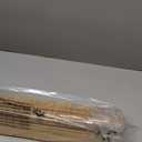 LazBlinds No Tools No Drill Cordless Bamboo Roman Shades, Light Filtering Window Treatment, Roll Up Bamboo Blinds for Windows 32'' W x 48'' H, Brown