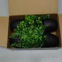 Der Rose Fake Plants 4 Packs Artificial Plants Small Faux Plants Black Bathroom Accessories for Halloween Bathroom Home Kitchen Coffee Table Office Desk Decor Indoor (Green)