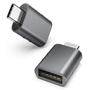 Syntech USB C to USB Adapter Pack of 2, USB 3.0 Female to Thunderbolt 4/3 Adapter Compatible with MacBook Pro Air 2024, Surface, iPad, iPhone, Galaxy Notebook, XPS and More Type C Devices, Space Grey