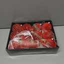 3.15 Inch Velvet Christmas Tree Ornaments12 Pcs Christmas Balls Bulk Set with Golden Hand-Painted PatternPlastic Shatterproof Xmas Hanging Ornaments Decorations for Tree Garland(Red)