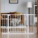Babelio 36-56" Extra Wide Baby Gate for Stairs No Drilling, PressGuard II