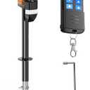 SEALIGHT 7500LB Electric Trailer Jack, with Remote Control,Range up to 30 MetersElectric Tongue Jack, 9.84-33.85 Lift, Power Tongue Jack for A-Frame, Utility and RV Trailer,12V DC and LED Light