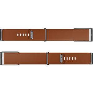 WHOOP 5.0/MG LeatherLuxe Band  Genuine Italian Leather Accessory for Health, Fitness, & Wellness Wearable  Not Compatible with Gen 4 (Small, Chestnut/Cream with Titanium - Straight)