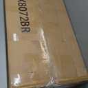 Shoe Storage Cabinet with 2 Flip Drawers, 24" W Farmhouse Modern Hidden Shoes Rack Cabinet with Adjustable Shelves & Open Storage, Narrow Slim Shoe Organizer for Front Door Entrance, Entryway, Walnut