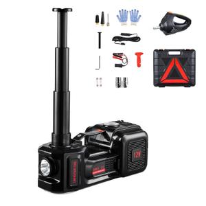 VEVOR Electric Car Jack, 5 Tons /11000 lbs, Scissor Jack with Built-in Inflator, 12V Tire Change Replacement with Impact Wrench & LED Light, Portable Jack kit for Sedan, SUV, Truck