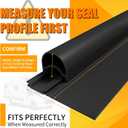 Combo RV Slide Out Seal Kit – Black Rubber 018-312-EKD Wiper & 018-341-EK Base, 1" x 15/16" x 35' D-Seal + 1/2" x 2.75" x 35' Base, Universal RV Slide Out Weather Stripping Replacement