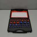 Giwaelro Nut and Bolt Thread Checker - 44 PCS Nut and Bolt Gauges Individually Housed in Case (23 Inch & 21 Metric) Specially Suitable for Size Check on Tricky and Narrow Area