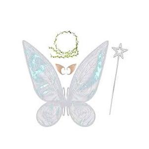 Fairy Wings for Adults,Butterfly Wings for Girls,Angel Wings,Fairy Costume for Women Halloween Dress Up Party Favor Rose