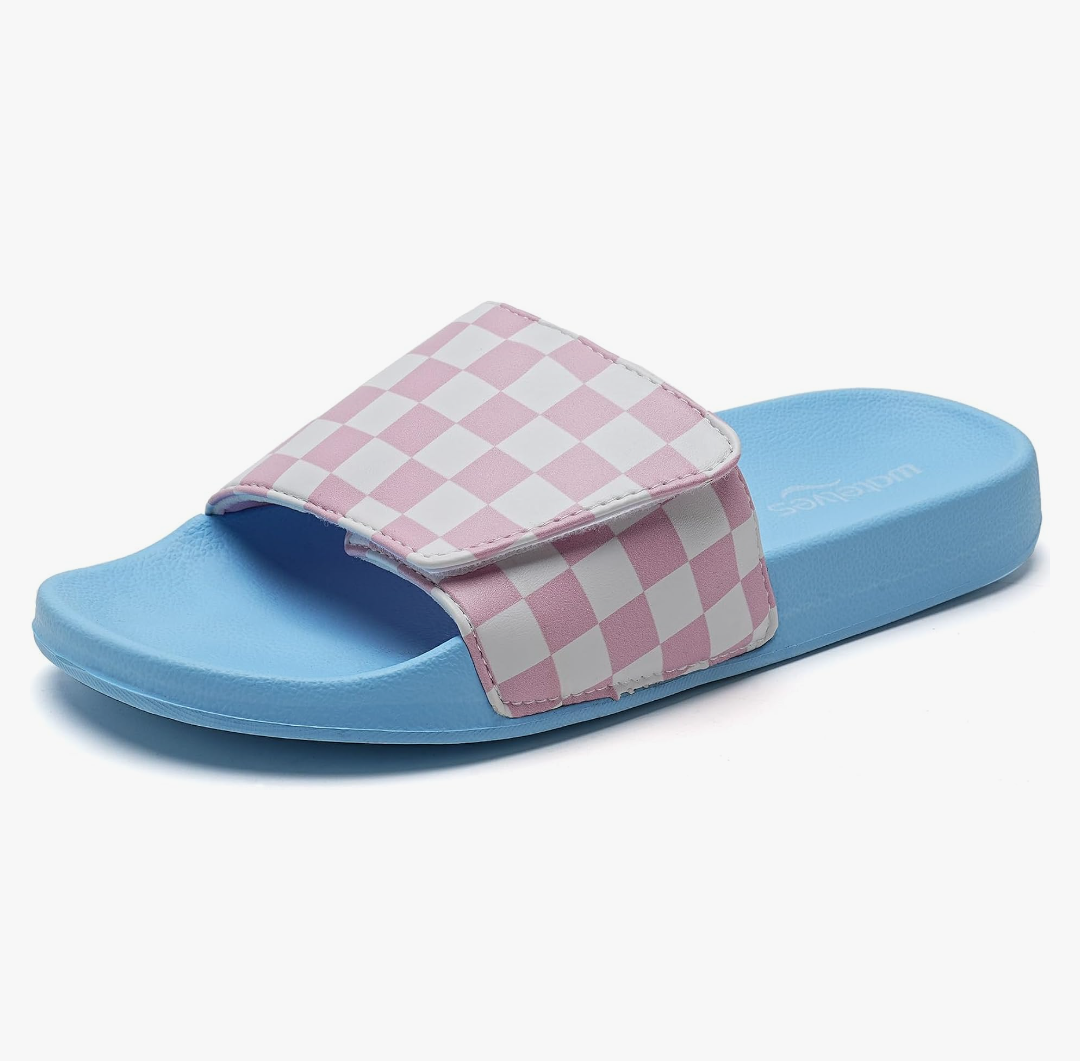 WateLves Kids Slide Sandals Boys Comfortable Slip-On Sandals Youth Big Kids Summer Slippers for Beach Pool Shower, Size: 12 Little Kid