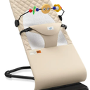 Bouncer Seat for Babies 0-12 Months, Baby Bouncer forBreathable and Comfortable Cushion, Three HeightAdjustments, Baby Rocker Portable Folding andDetachable, Ergonomic Baby Seat