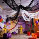10 x Halloween Decorations Outdoor Indoor Creepy Cloth 4 Pcs Black 2 Pcs White Spooky Scary Halloween Deco for Party, Garden, Yard, Home, Pathway, Door 6 Pcs 30x72 inch