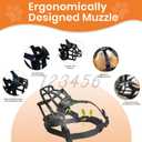 2 x Dog Muzzle Lightweight Breathable Basket Muzzle, Anti-Biting & Chewing, Adjustable Fit for Small, Medium & Large Dogs, Plastic Material (Size 2)