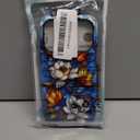 Case for iPhone 17 Pro,Fits Glossy Case Design for Girl Women,Lotus Floral Flower Stained Glass