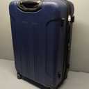 Travelers Club Midtown Hardside 4-Piece Luggage Travel Set, Navy Blue, 26",20",15",10"